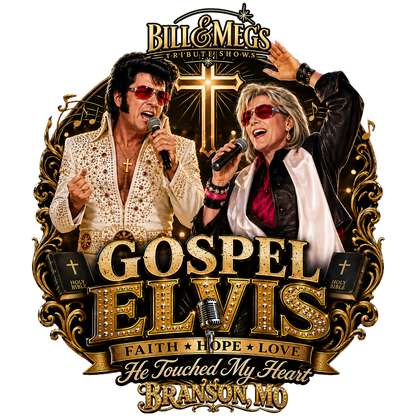 Bill & Meg's Tribute Shows – Elvis Gospel Breakfast Tribute T-Shirt