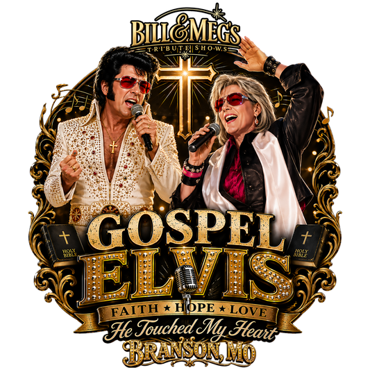Bill & Meg's Tribute Shows – Elvis Gospel Breakfast Tribute T-Shirt